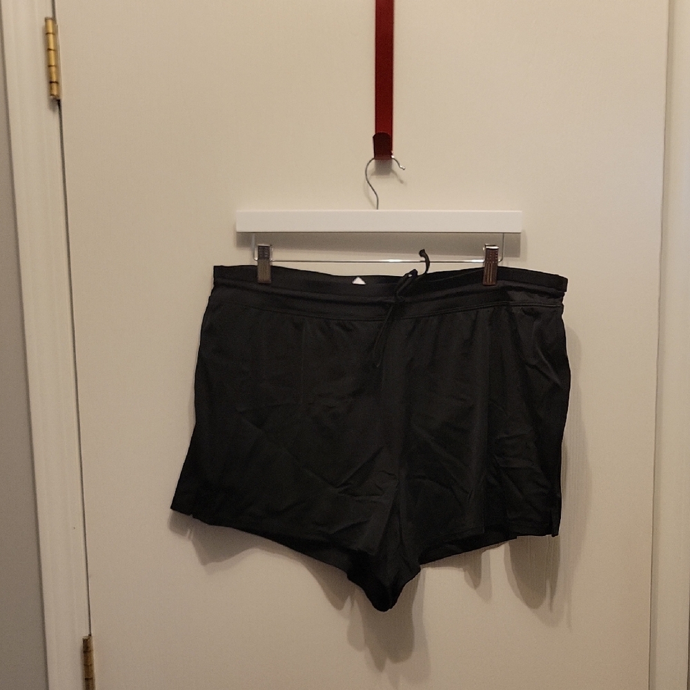 Black Swim Short Lines Lane Bryant